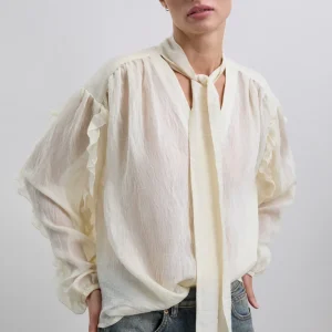 BLUSA DETALLE LAZO FRUNCES