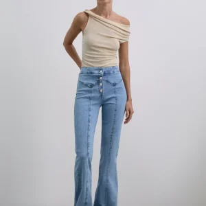 JEANS BOOTCUT BOTONES
