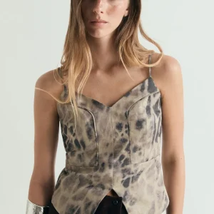 TOP LINO ESTAMPADO
