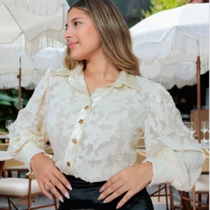 BLUSA CAMISERA VELO BEIGE