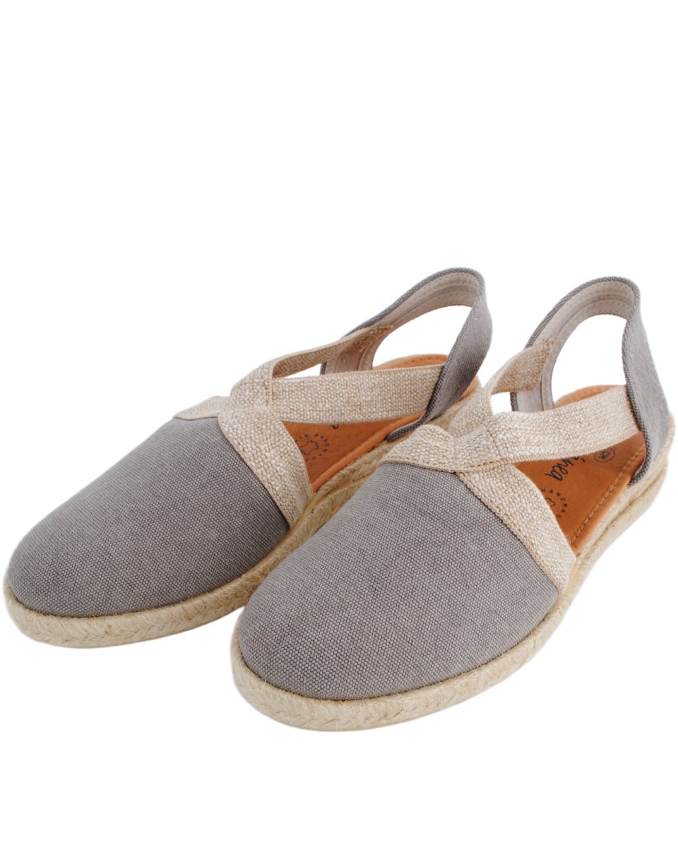 Sandalias Viguera Elásticos Esparto Cuña Gris - Imagen 7