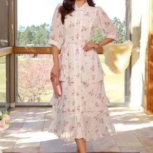 Vestido Romántico Jardín Floral