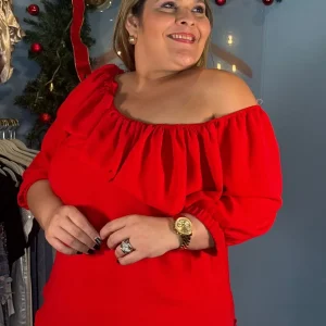 BLUSA ROJA ONESHOULDER