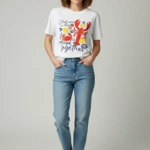 T-Shirt Graphic Lobster/Casual con Personalidad