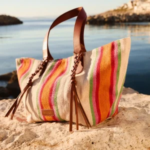BOLSO SHOPPER RÚSTICO RAYAS