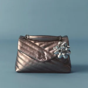 BOLSO MINI PIEL ACOLCHADO METALIZADO