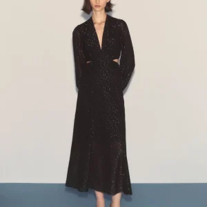 VESTIDO ABERTURAS BRILLO