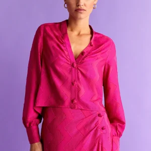 BLUSA JACQUARD ZIGZAG