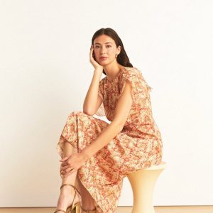 VESTIDO MIDI FRUNCE FRONTAL