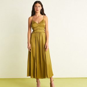 VESTIDO SLIP FRUNCES