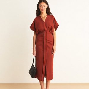 VESTIDO LINO FRUNCES