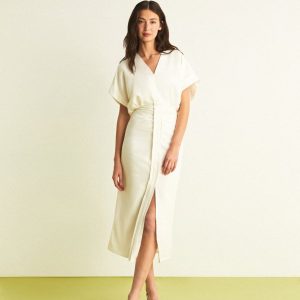 VESTIDO LINO FRUNCES