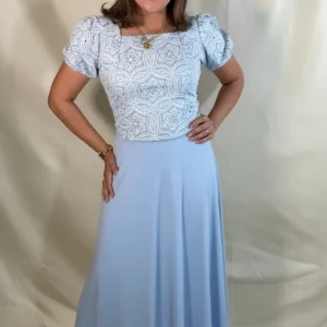 BLUSA VANESSA OJALILLO AZUL