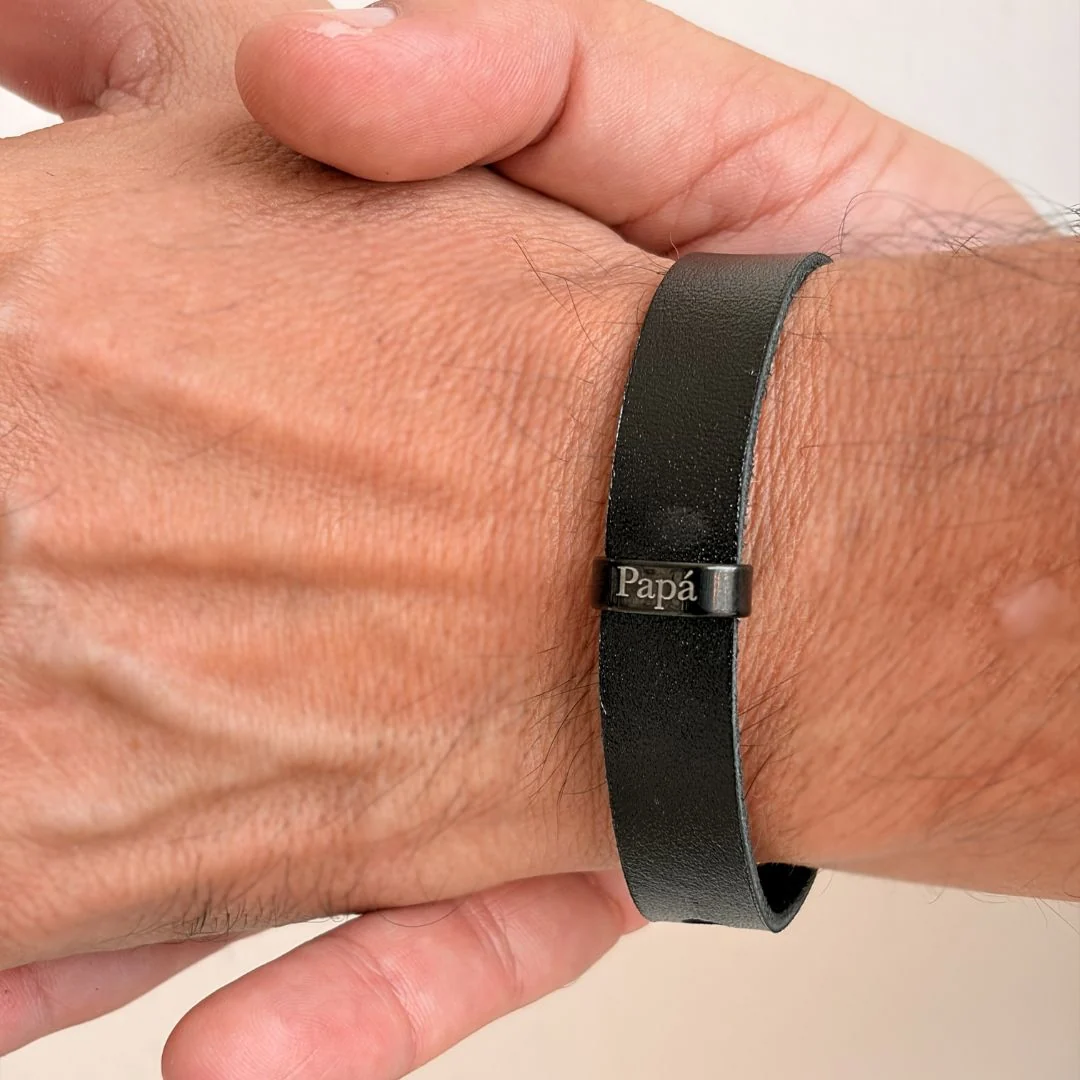 Pulsera Black Belt (piel original) - Imagen 4