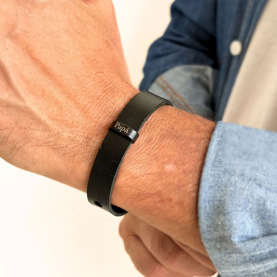 Pulsera Black Belt (piel original) - Imagen 5