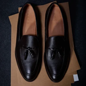 MOCASÍN PIEL BORLAS