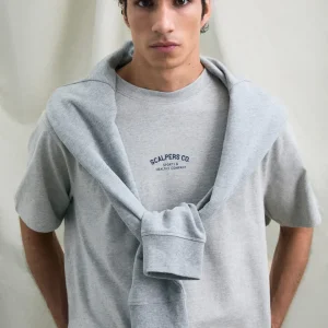 CAMISETA PRINT LOGO CONTRASTE
