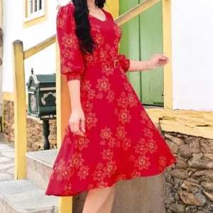 Vestido Jazmín | Rojo