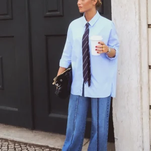 JEANS FULL LENGTH COSTURA