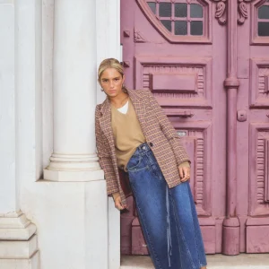 FALDA MIDI DENIM LAZADAS