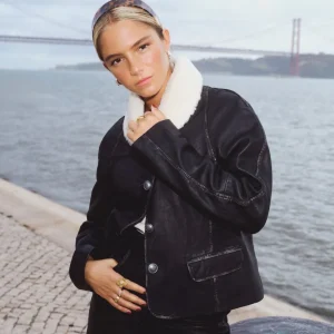 CHAQUETA PIEL CUELLO BORREGO