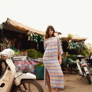 VESTIDO CUADROS CROCHET
