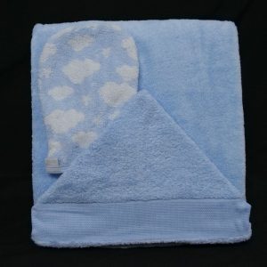 Capa baño 1×1 m. con cenefa para punto de cruz