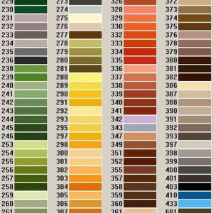 Madeja hilo Anchor parte 5 (colores del 303 al 372)