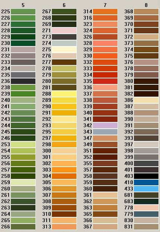 Madeja hilo Anchor parte 5 (colores del 303 al 372) - Imagen 2