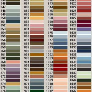 Madeja hilo Anchor parte 7 (colores del 862 al 928)