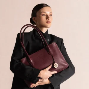 ADELLE — Cartera Ejecutiva de Cuero Natural