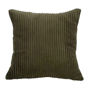 Cojin chenilla rayas 45 x 45 cm.
