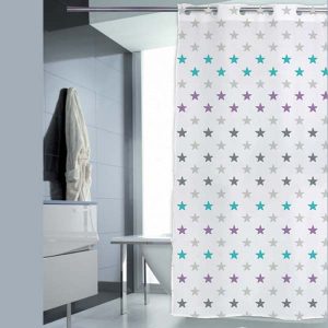 Cortina BAÑO estrellas 180×200 cm.