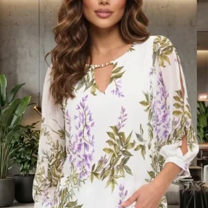 Blusa Estampada Glicinia