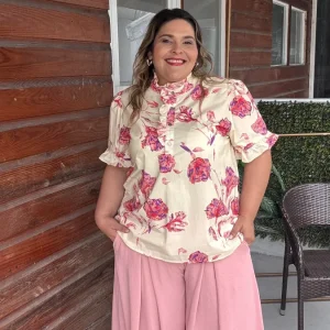 PINK WIDE LEG PANTS