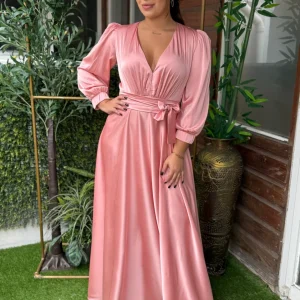 VESTIDO VERONICA PALO DE ROSA
