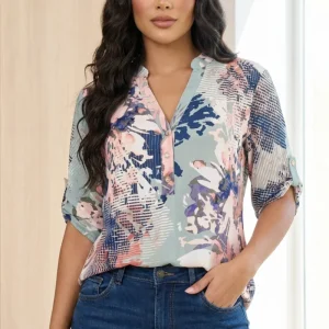 Blusa Estampada Acuarela