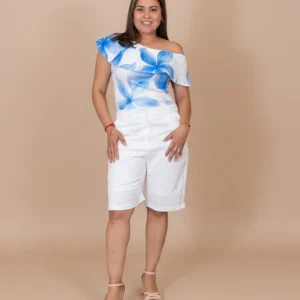 Short Bermuda Blanco para Mujer-Elegante y Fresco/Boutique en panama