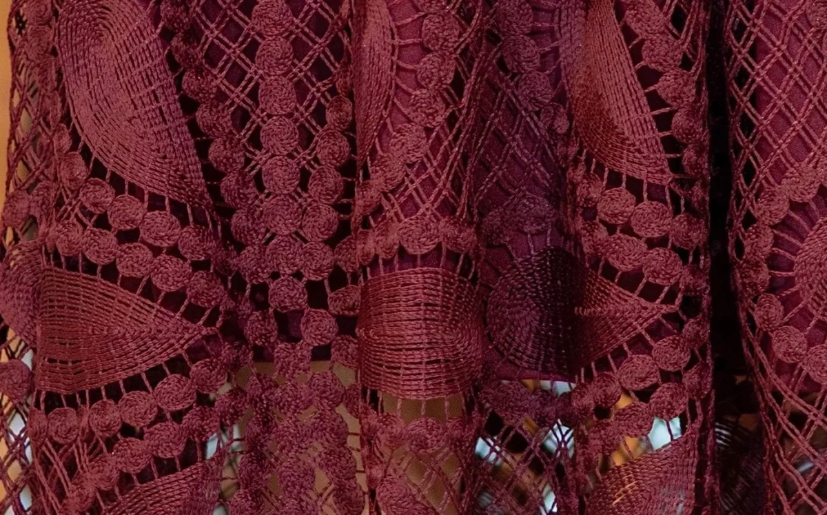Vestido Magnolia Royal Encaje Burgundy - Imagen 4