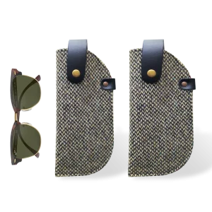 FUNDA DE GAFAS - PAÑO VERDE JASPEADO