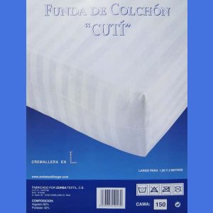 Funda colchón algodón blanca de cuti Zorba