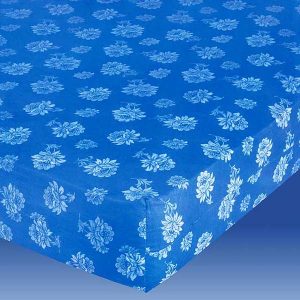 Funda colchón estampada azul Flor – Zorba