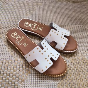Sandalias Piel Erika Blanco