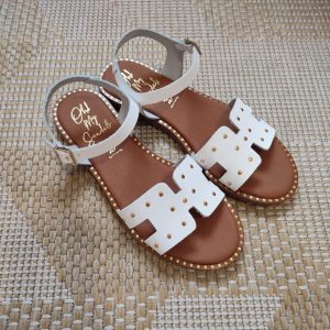 Sandalias Piel Fiorella Blanco