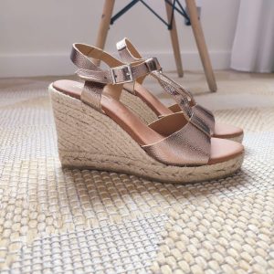 Sandalias Piel Salomé Champan