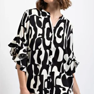 Blusa Estampada Geométrica