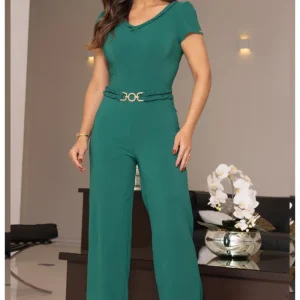 Jumpsuit Verde Petróleo