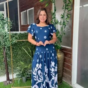 VESTIDO LORNY AZUL