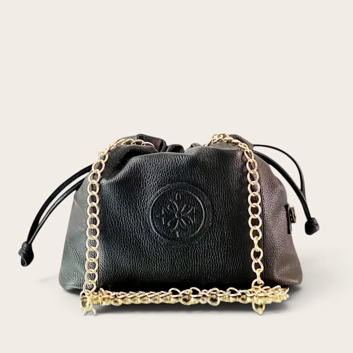 Isabella cartera de cuero natural mediana - Imagen 3