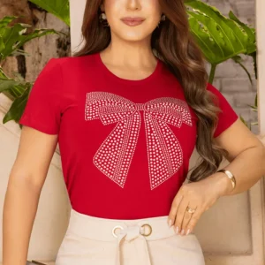 T-Shirt Algodón | Lazo Rojo